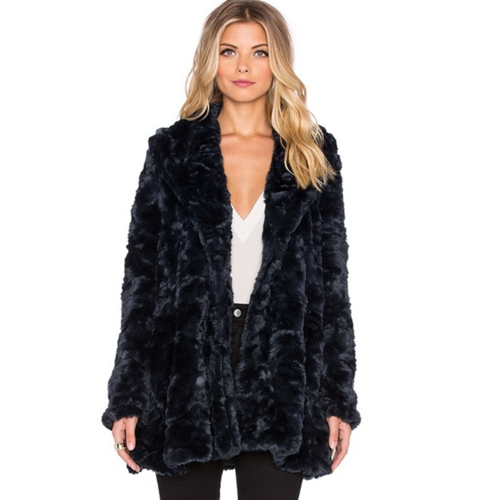 Free People Swingy Fur Coat